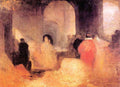 Dinner In Large Room With People In Costumes Joseph Mallord Turner A4 Photo Print