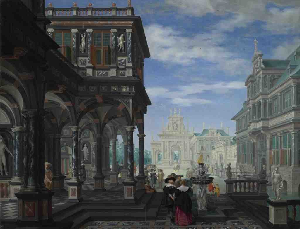 Dirck van Delen An Architectural Fantasy A4 Photo Print