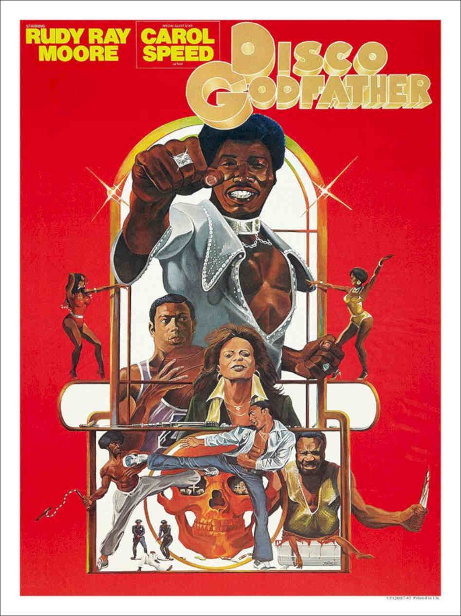 Disco Godfather Vintage Retro Advert Poster A4 Photo Print