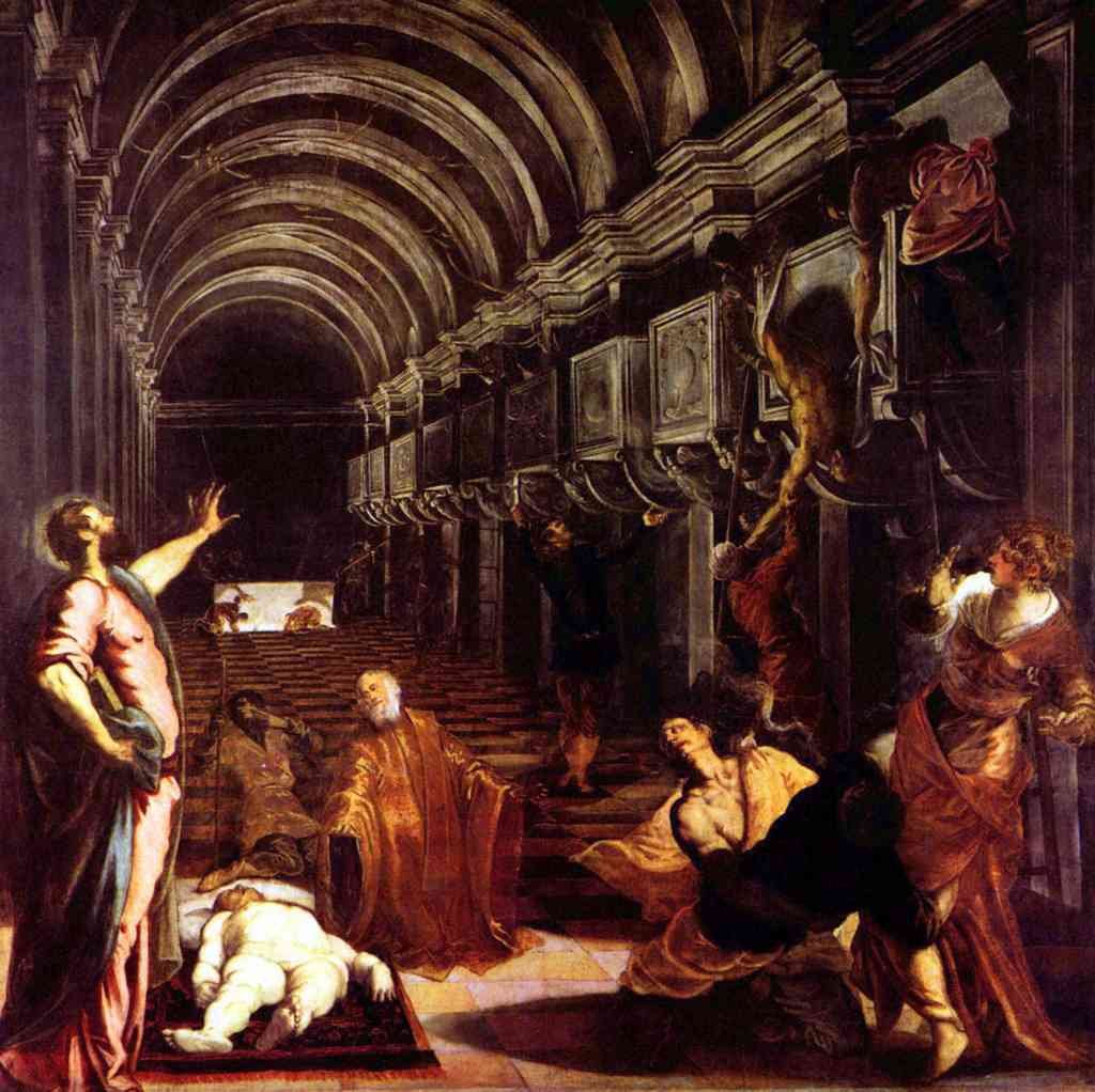Discovery Of The Corpse Of Saint Mark Tintoretto A4 Photo Print