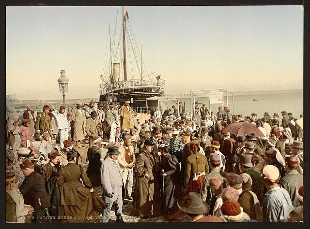 Disembarking from a ship I Algiers Vintage A4 Photo Print