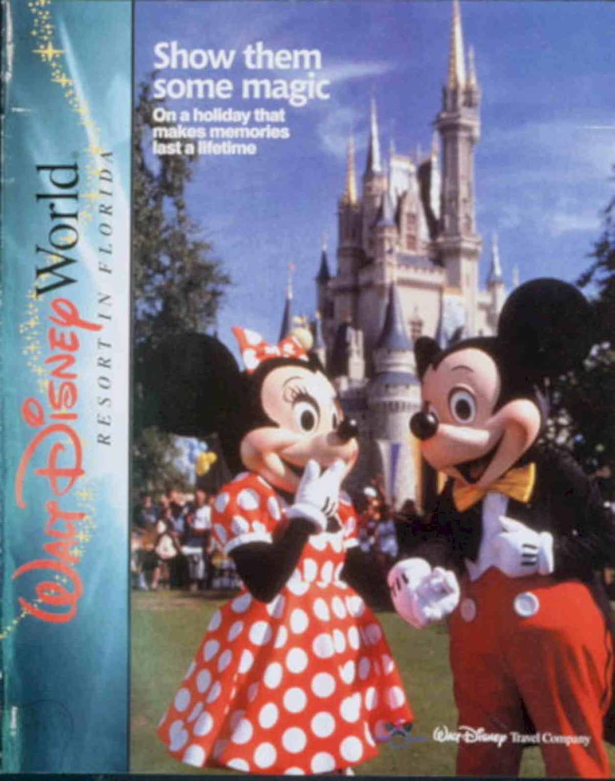 Disney Mouse Castle Vintage Retro Advert Poster A4 Photo Print