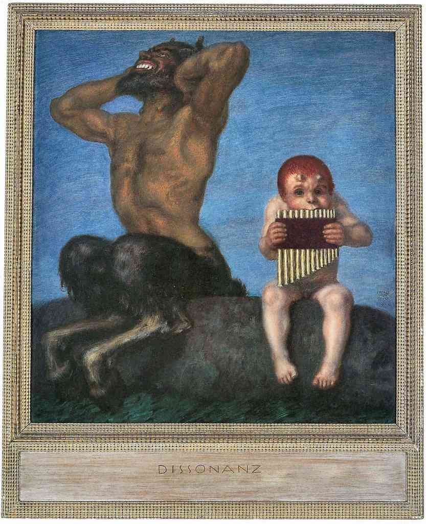 Dissonance Franz Von Stuck Symbolism A4 Photo Print