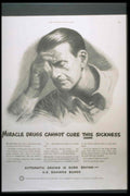 Distressed Savings Bond 1940s Vintage Retro Advert Poster