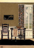 Dixon Rachel Taft Costume design and home planning 1916 Dining Room A4 Photo Print