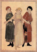 Dixon Rachel Taft Costume design and home planning 1916 Three Ladies 1 A4 Photo Print