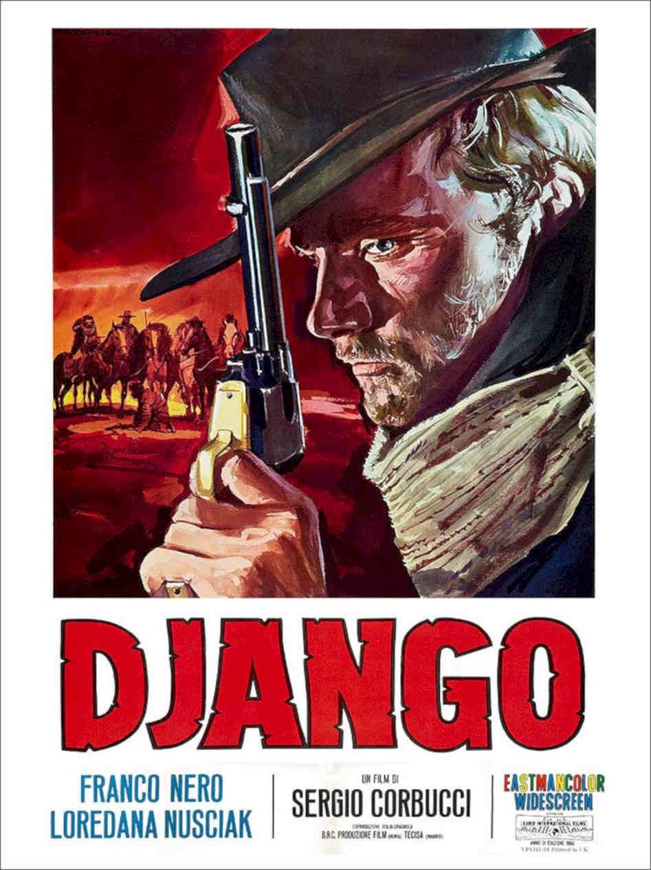 Django Spaghetti Western Poster Vintage Retro Advert Poster A4 Photo Print