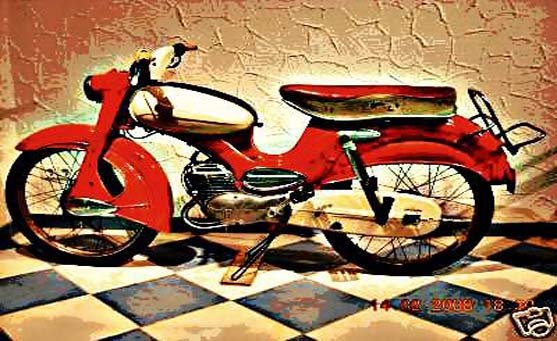 Dkw Hummel Super motorbike A4 Photo Print