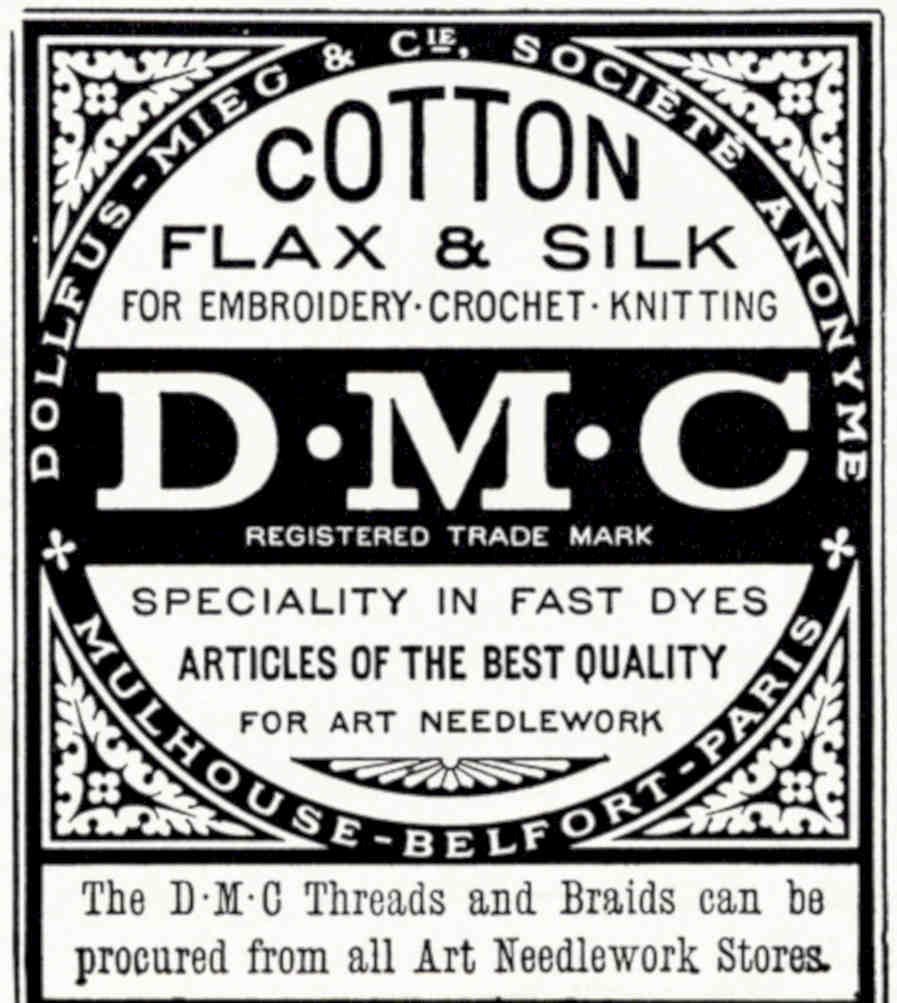 Dmc Cotton Flax Vintage Retro Advert Poster A4 Photo Print