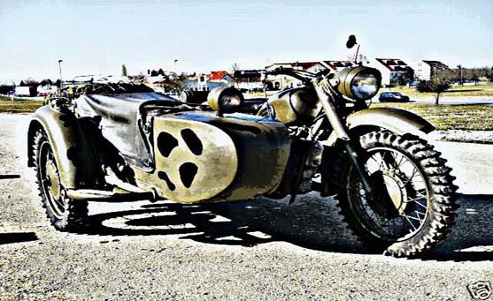 Dnepr K750 motorbike A4 Photo Print