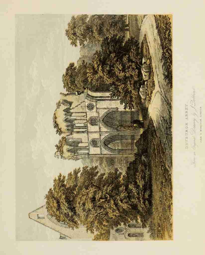 Dobbin John 1815 1888 Scotland 1840 Dryburgh Abbey A4 Photo Print