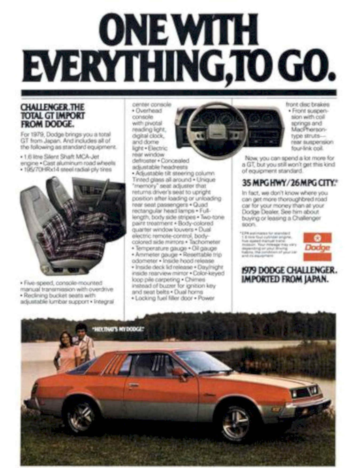 Dodge Challenger 1979 Vintage Retro Advert Poster A4 Photo Print