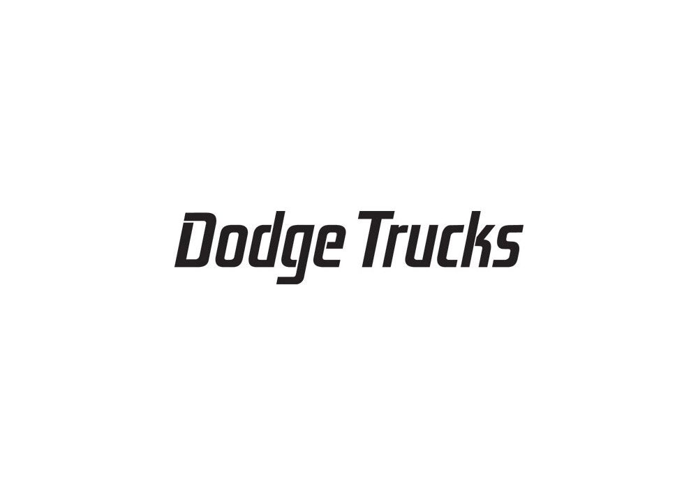 Dodge Trucks Logo A4 Photo Print