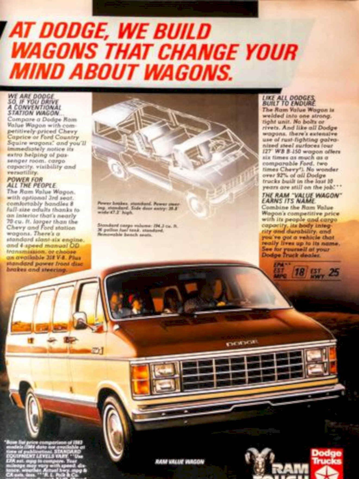 Dodge Value Wagon Vintage Retro Advert Poster A4 Photo Print
