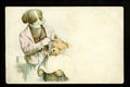 Dog Getting Haircut At Dog Barber Shop barber advert A4 Photo Print