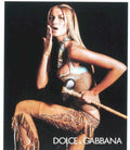 Dolce Gabbana Model Vintage Retro Advert Poster A4 Photo Print