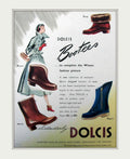 Dolcis Booties Winter Vintage Retro Advert Poster A4 Photo Print