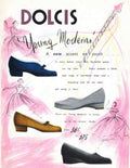 Dolcis Moderns Shoes Vintage Retro Advert Poster A4 Photo Print