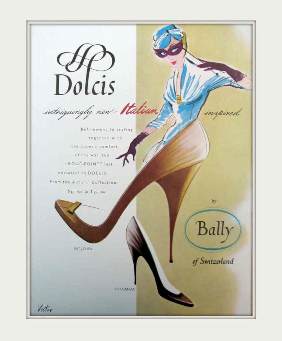 Dolcis Rondpoint Shoe Vintage Retro Advert Poster A4 Photo Print