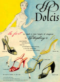 Dolcis Shoes Swing45 1950s Vintage Retro Advert Poster
