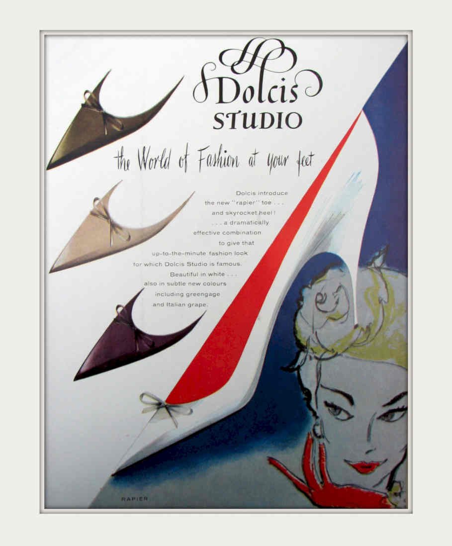 Dolcis Studio Heels Vintage Retro Advert Poster A4 Photo Print
