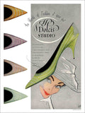 Dolcis Studio Shoes 1950s Vintage Retro Advert Poster A4 Photo Print