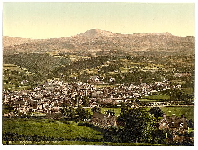 Dolgelly and Cader Idris Vintage A4 Photo Print