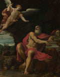 Domenichino The Vision of Saint Jerome A4 Photo Print