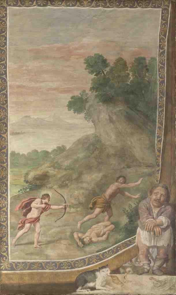 Domenichino and assistants Apollo killing the Cyclops A4 Photo Print