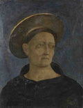 Domenico Veneziano Head of a Tonsured, Beardless Saint A4 Photo Print
