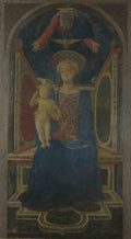 Domenico Veneziano The Virgin and Child Enthroned A4 Photo Print