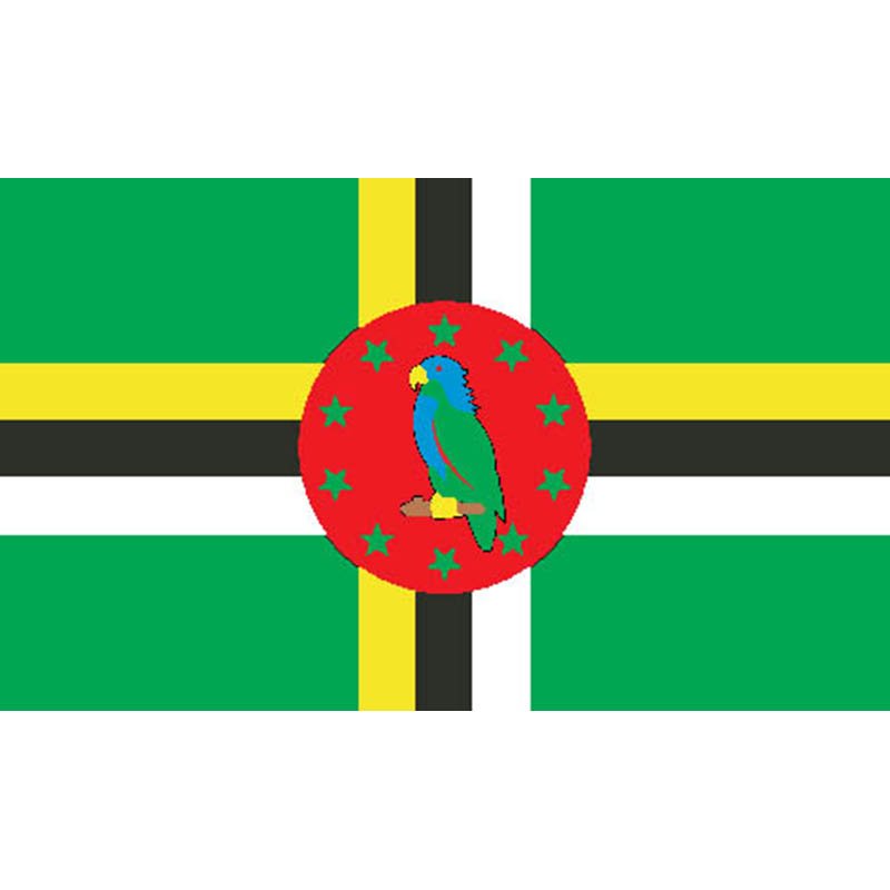 Dominica Flag N1809 A4 Photo Print