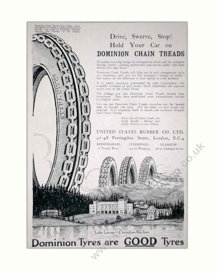 Dominion Treads Chains Vintage Retro Advert Poster A4 Photo Print