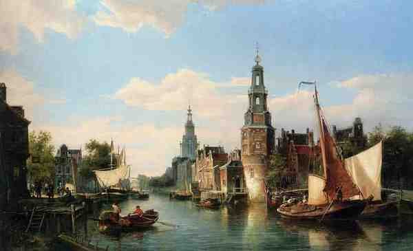 Dommersen Cornelis Christiaan The Montelbaans Tower Amsterdam A4 Photo Print