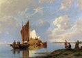 Dommersen Pieter Christiaan Off Volendam On The Zuiderzee A4 Photo Print