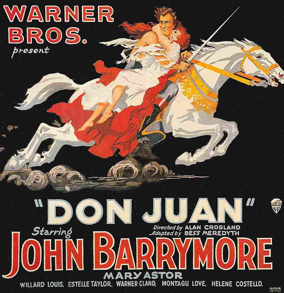 Don Juan 1926 04  film star poster A4 Photo Print