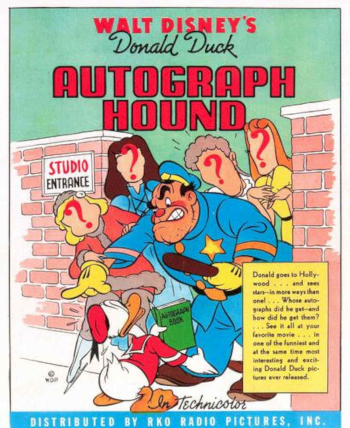 Donald Duck Hound Vintage Retro Advert Poster A4 Photo Print