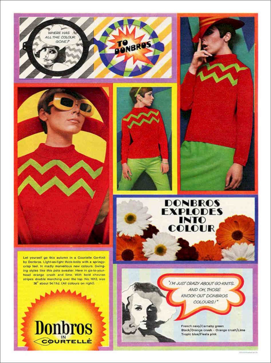 Donbros Fashion Advert Vintage Retro Advert Poster A4 Photo Print