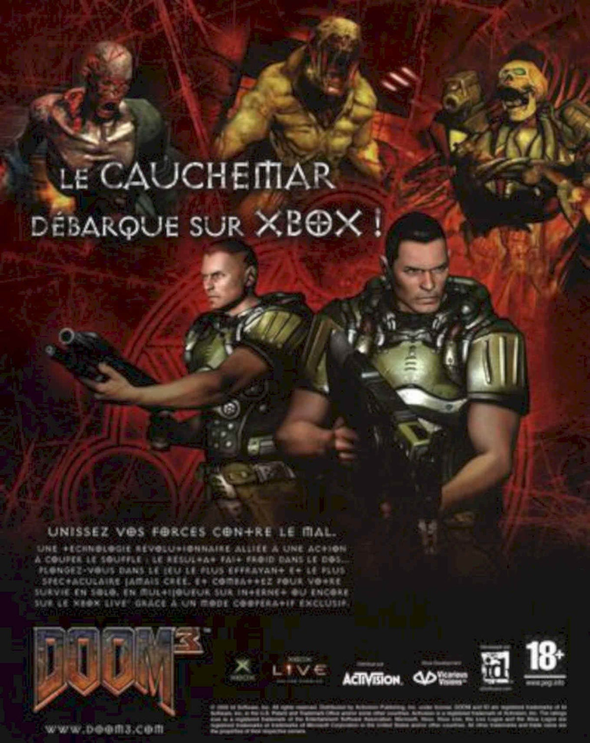 Doom 3 Combat Vintage Retro Advert Poster A4 Photo Print