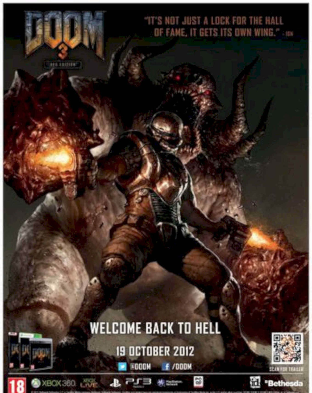 Doom 3 Resurrection Vintage Retro Advert Poster A4 Photo Print