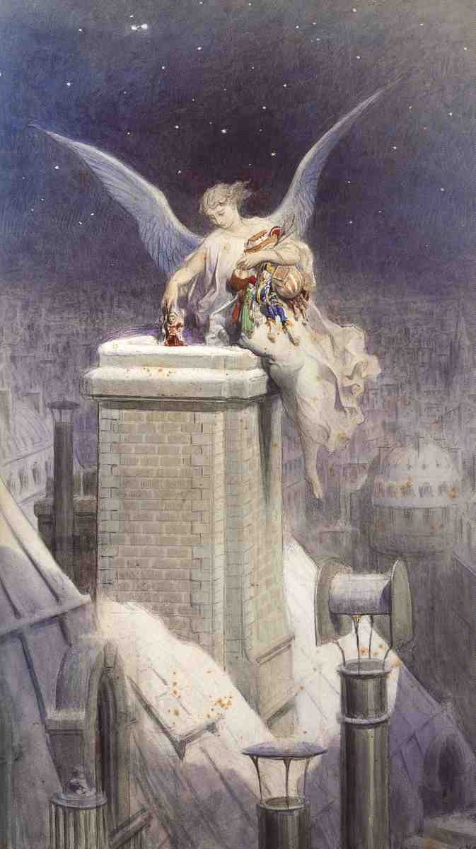 Dore Gustave 1832 1888 Christmas Eve A4 Photo Print