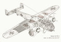 Dornier Do 17 cutaway A4 Photo Print