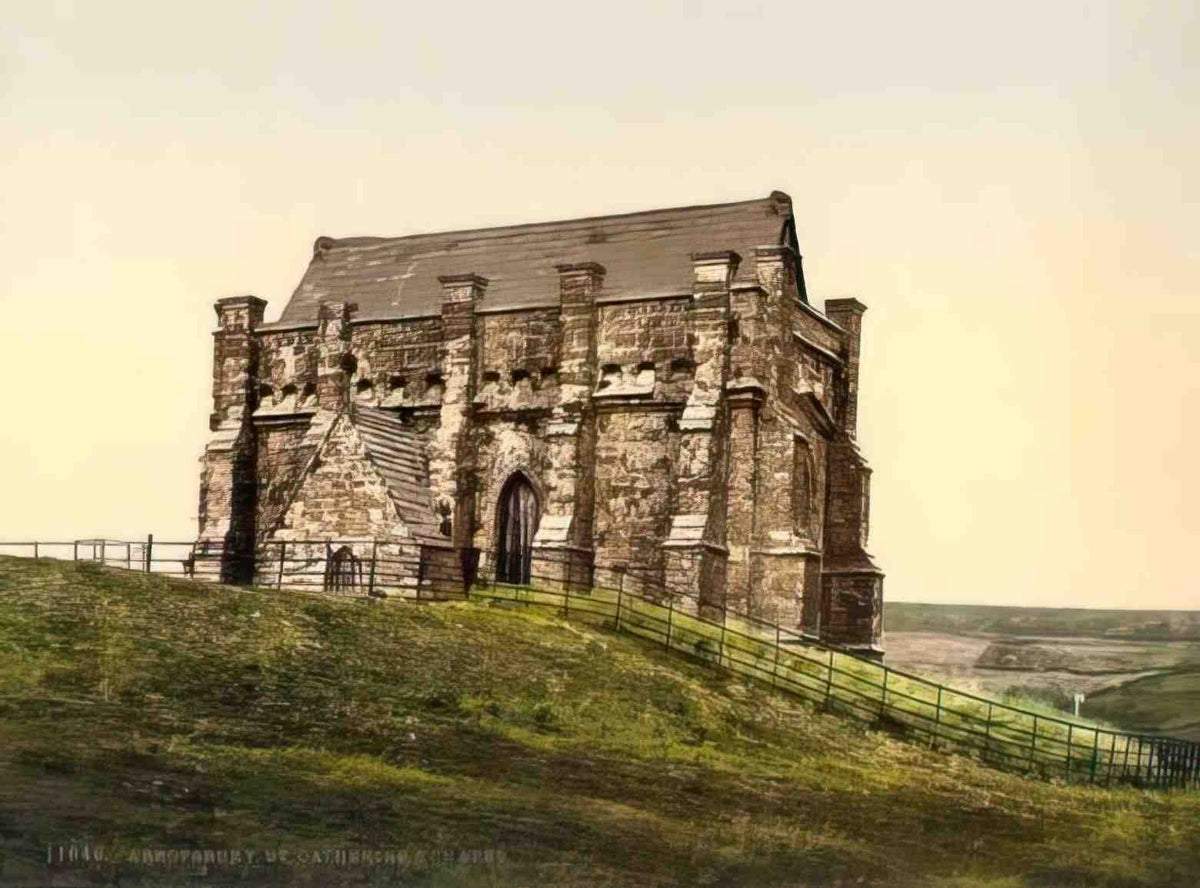 Dorset Abbotsbury St Catherines Chapel Vintage A4 Photo Print
