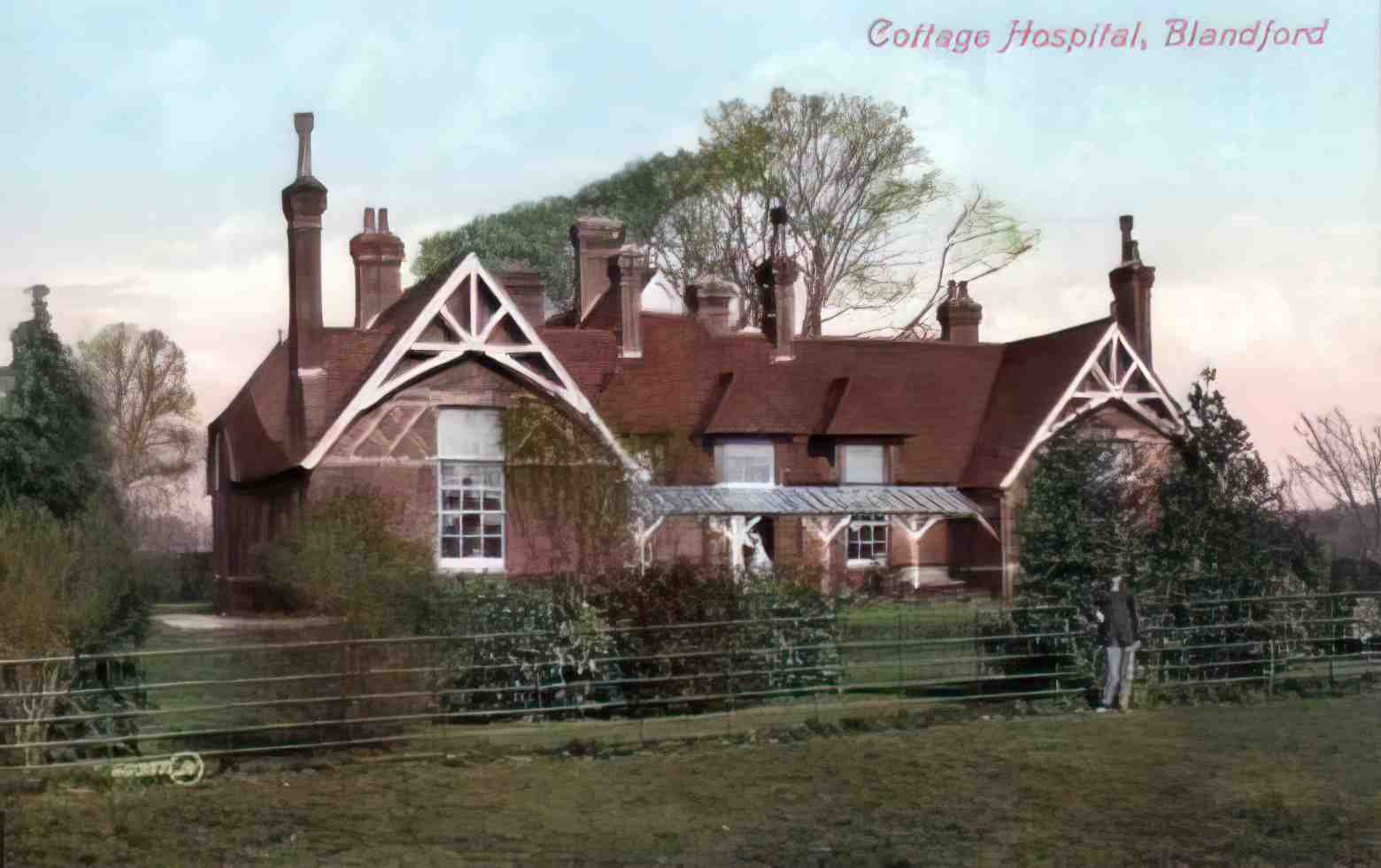 Dorset Blandford Cottage Hospital Vintage A4 Photo Print