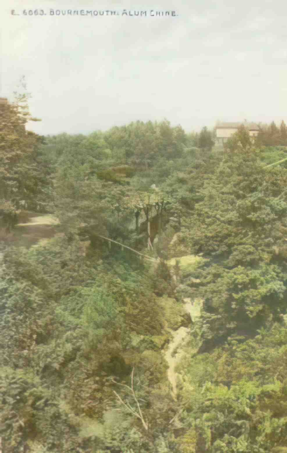 Dorset Bournemouth Alum Chine 1910s Vintage A4 Photo Print