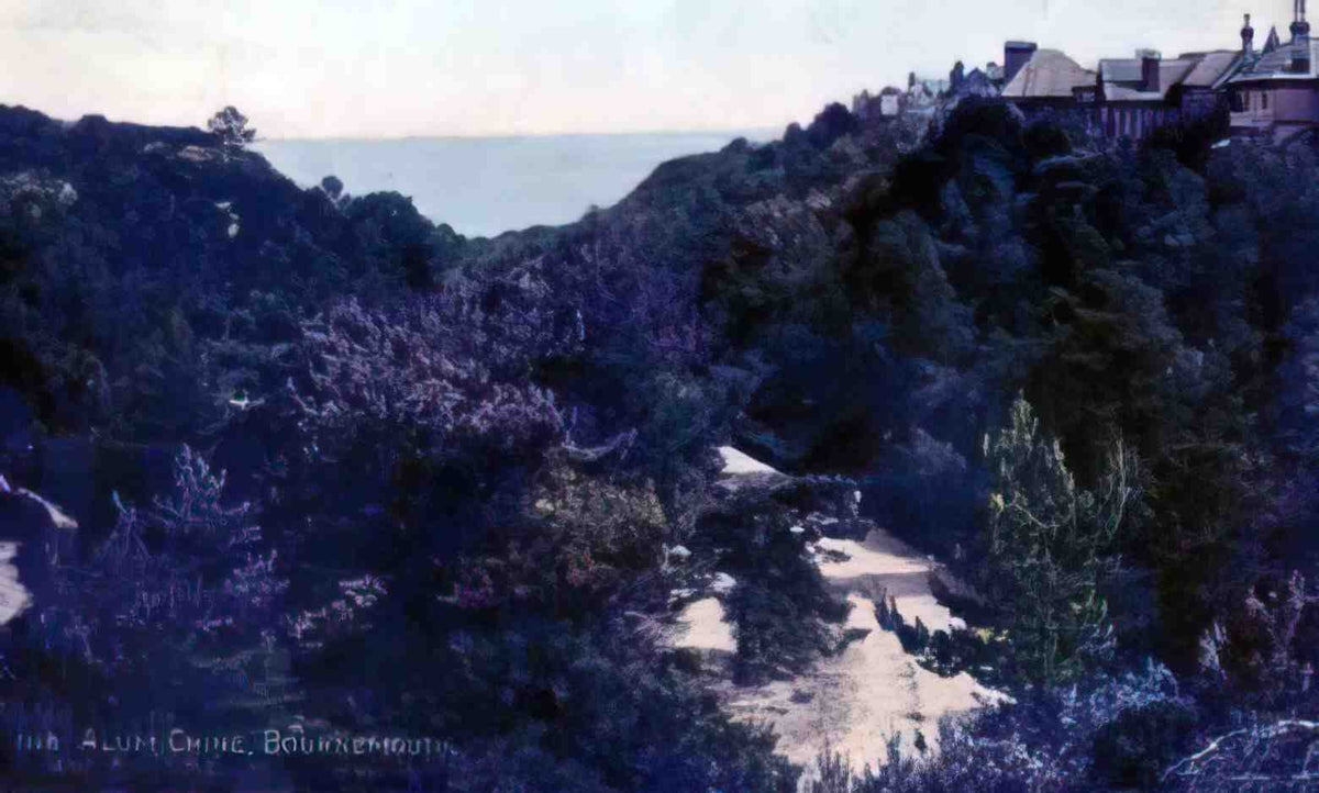 Dorset Bournemouth Alum Chine Vintage A4 Photo Print