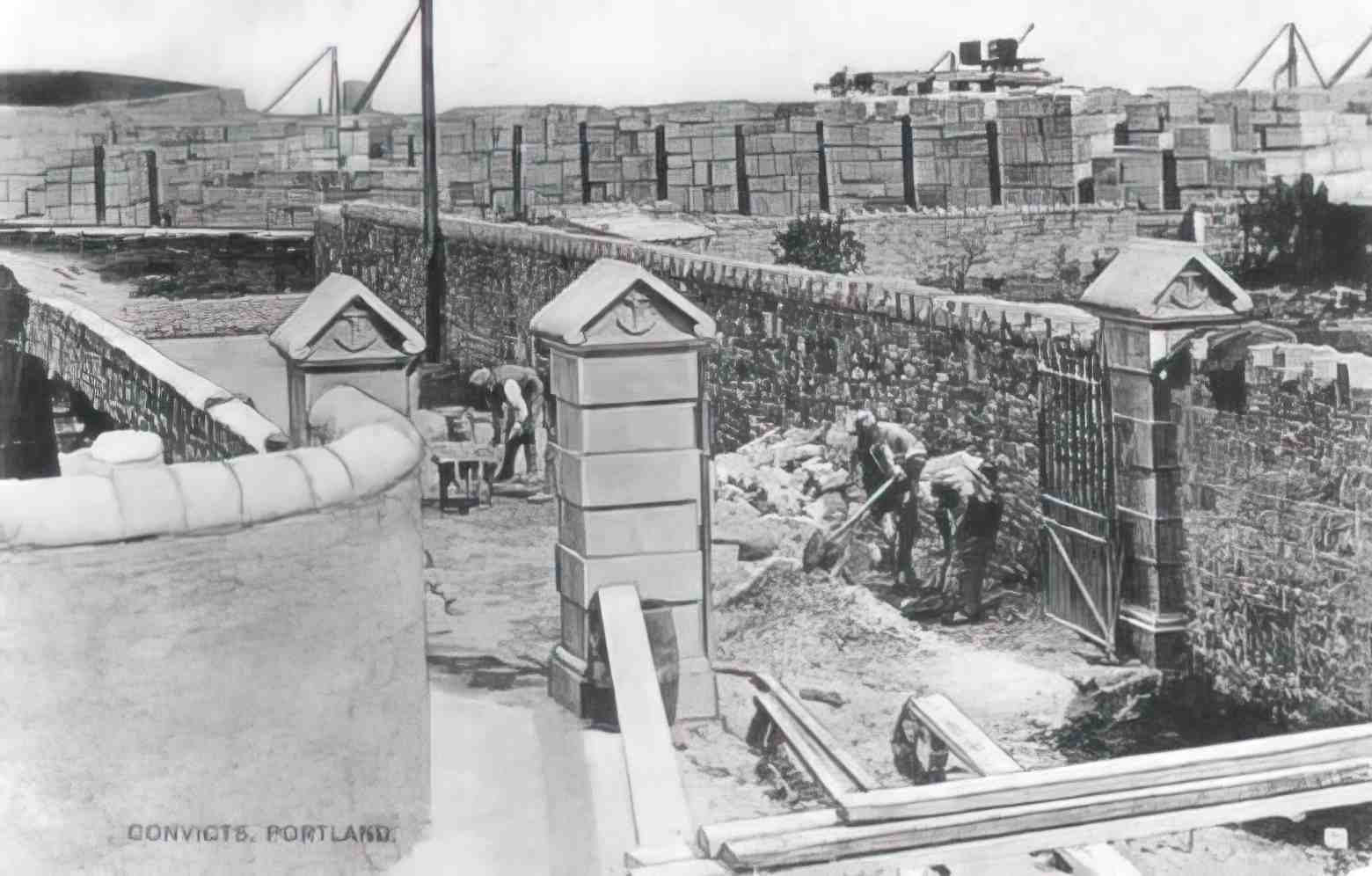 Dorset Portland Convicts Vintage A4 Photo Print