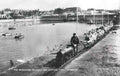 Dorset Weymouth Miniature railway and boating on the Backwater c1955 Vintage A4 Photo Print