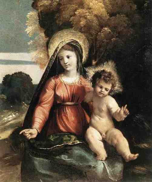 Dossi Dosso Madonna And Child A4 Photo Print