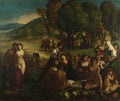 Dosso Dossi A Bacchanal A4 Photo Print